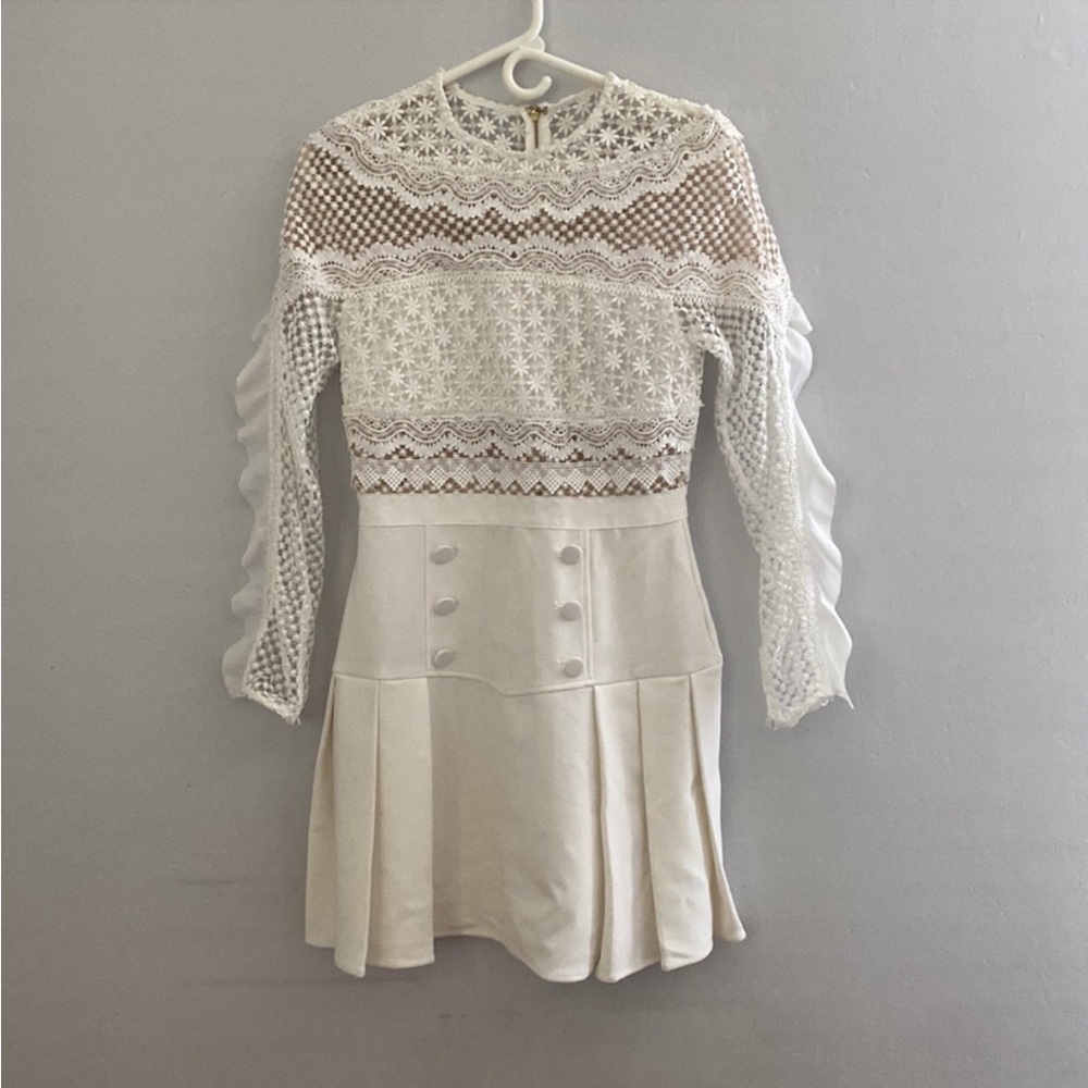 Self portrait white lace dress
